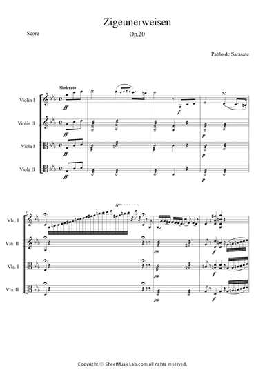 Zigeunerweisen Op.20