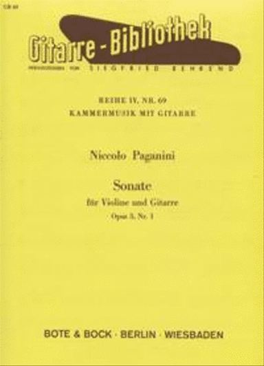 Sonate Op. 3 Nr. 1