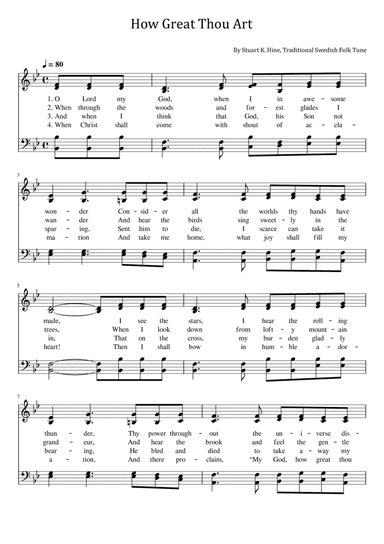 How Great Thou Art