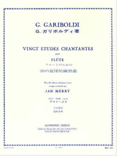 20 Etudes Chantantes Op88 Flute