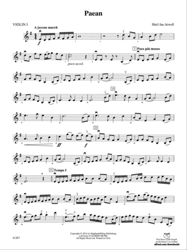 Paean: 1st Violin