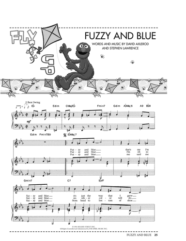 Fuzzy And Blue (from Sesame Street)