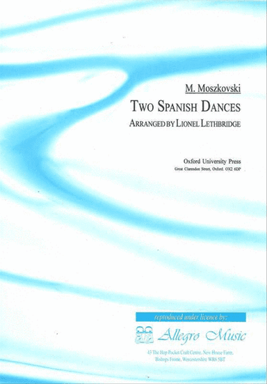 Moszkowski - 2 Spanish Dances Clarinet/Piano (Archive)
