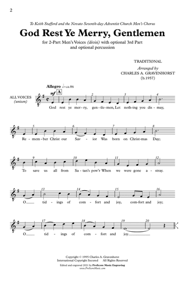 God Rest Ye Merry, Gentlemen – 2 Part Men