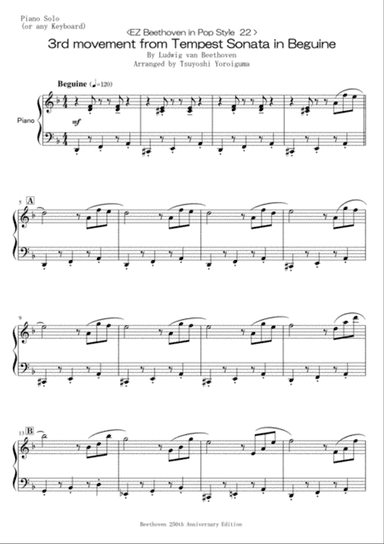 3rd movement from Tempest Sonata in Beguine