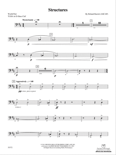 Structures: (wp) E-flat Tuba B.C.