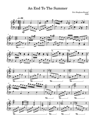 An End To The Summer