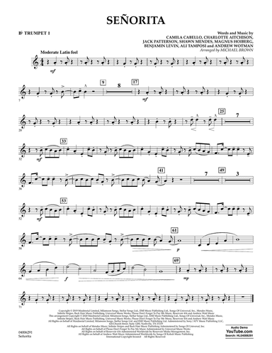 Señorita (arr. Michael Brown) - Bb Trumpet 1