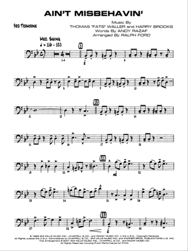 Ain't Misbehavin': 3rd Trombone