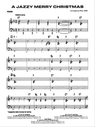 Jazzy Merry Christmas: Piano Accompaniment