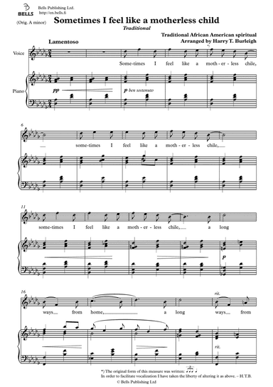 Sometimes I feel like a motherless child