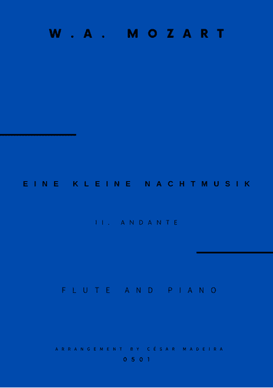 Eine Kleine Nachtmusik (2 mov.) - Flute and Piano (Full Score)
