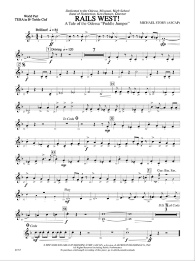Rails West! (A Tale of the Odessa Puddle Jumper): (wp) B-flat Tuba T.C.