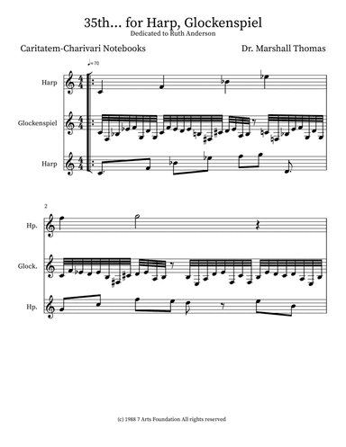 35th... for Harp, Glockenspiel
