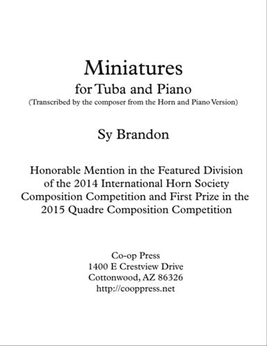 Miniatures for Tuba and Piano