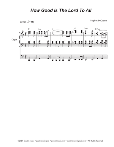 How Good Is The Lord To All (Vocal Quartet - (SATB)