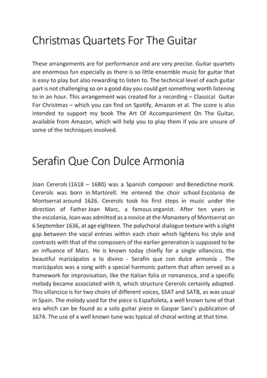 Serafin Que Con Dulce Armonia
