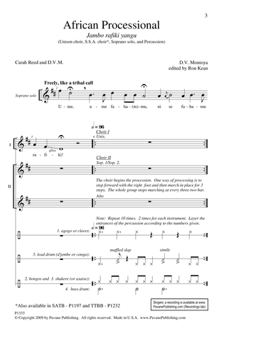 African Processional (ed. Ron Kean)