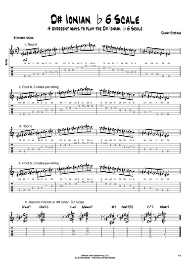 D# Ionian b6 Scale (4 Ways to Play)