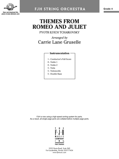 Themes from Romeo and Juliet: Score
