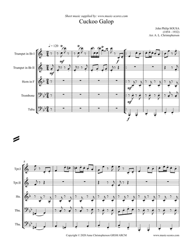 Cuckoo Galop - Brass Quintet