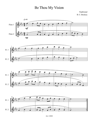 Be Thou My Vision (Flute Duet)