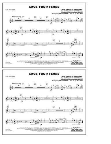 Save Your Tears (arr. Conaway & Holt) - 1st Bb Trumpet