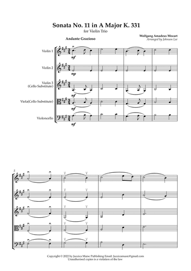 Sonata in A Major K331