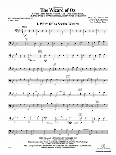 The Wizard of Oz: 1st Trombone