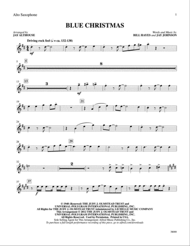 Blue Christmas: E-flat Alto Saxophone