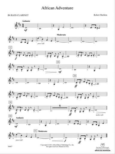 African Adventure: B-flat Bass Clarinet