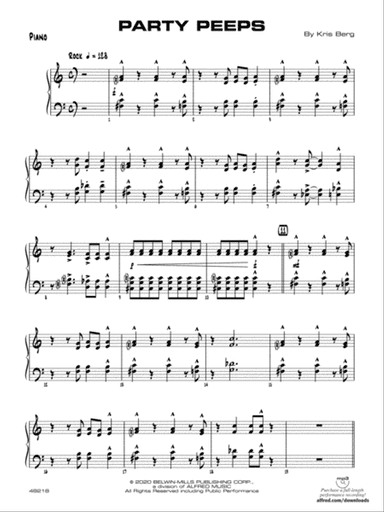 Party Peeps: Piano Accompaniment