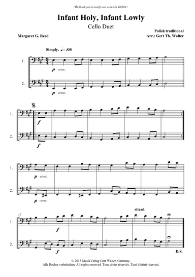 Infant Holy, Infant Lowly