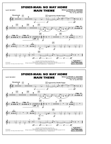 Spider-Man: No Way Home Main Theme (arr. Conaway) - 3rd Bb Trumpet