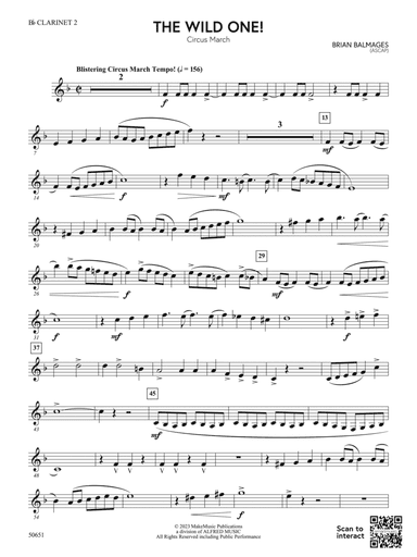 The Wild One!: 2nd B-flat Clarinet