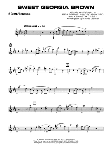 Sweet Georgia Brown: Flute