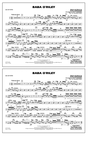 Baba O'Riley (arr. Matt Conaway) - Quad Toms