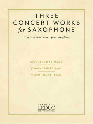Three Concert Works for Saxophone