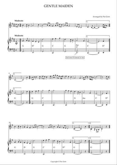 Gentle Maiden (Irish Traditional)