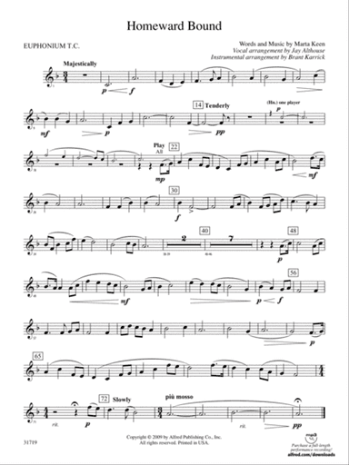 Homeward Bound: (wp) Baritone T.C.