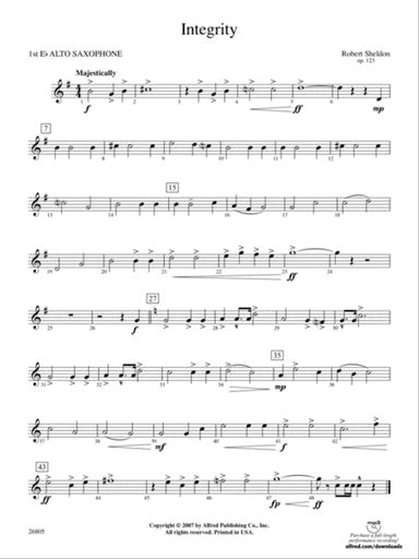 Integrity: E-flat Alto Saxophone