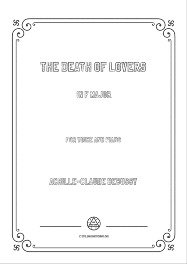 Debussy-The Death of Lovers in F Major,for voice and piano