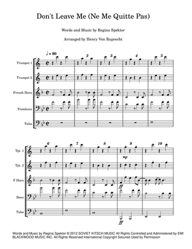 Don't Leave Me (ne Me Quitte Pas)