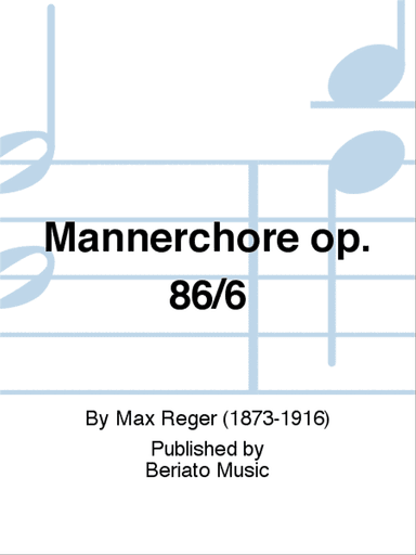 Mannerchore op. 86/6