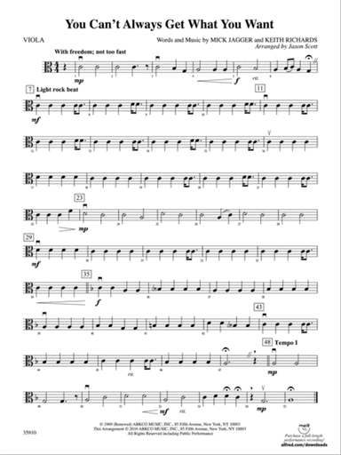 You Can't Always Get What You Want: Viola