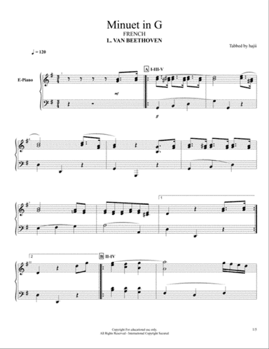 Minuet In G, Op. 10, No. 2