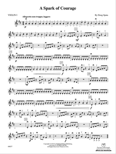 A Spark of Courage: 1st Violin