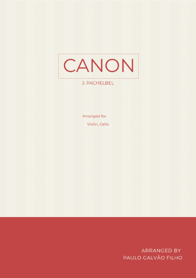 CANON IN D - VIOLIN & CELLO