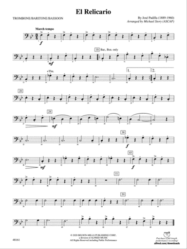 El Relicario: 1st Trombone