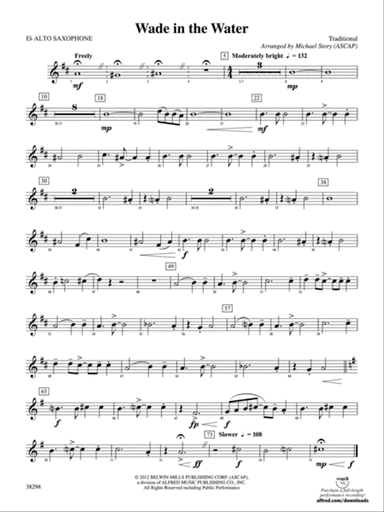 Wade in the Water: E-flat Alto Saxophone